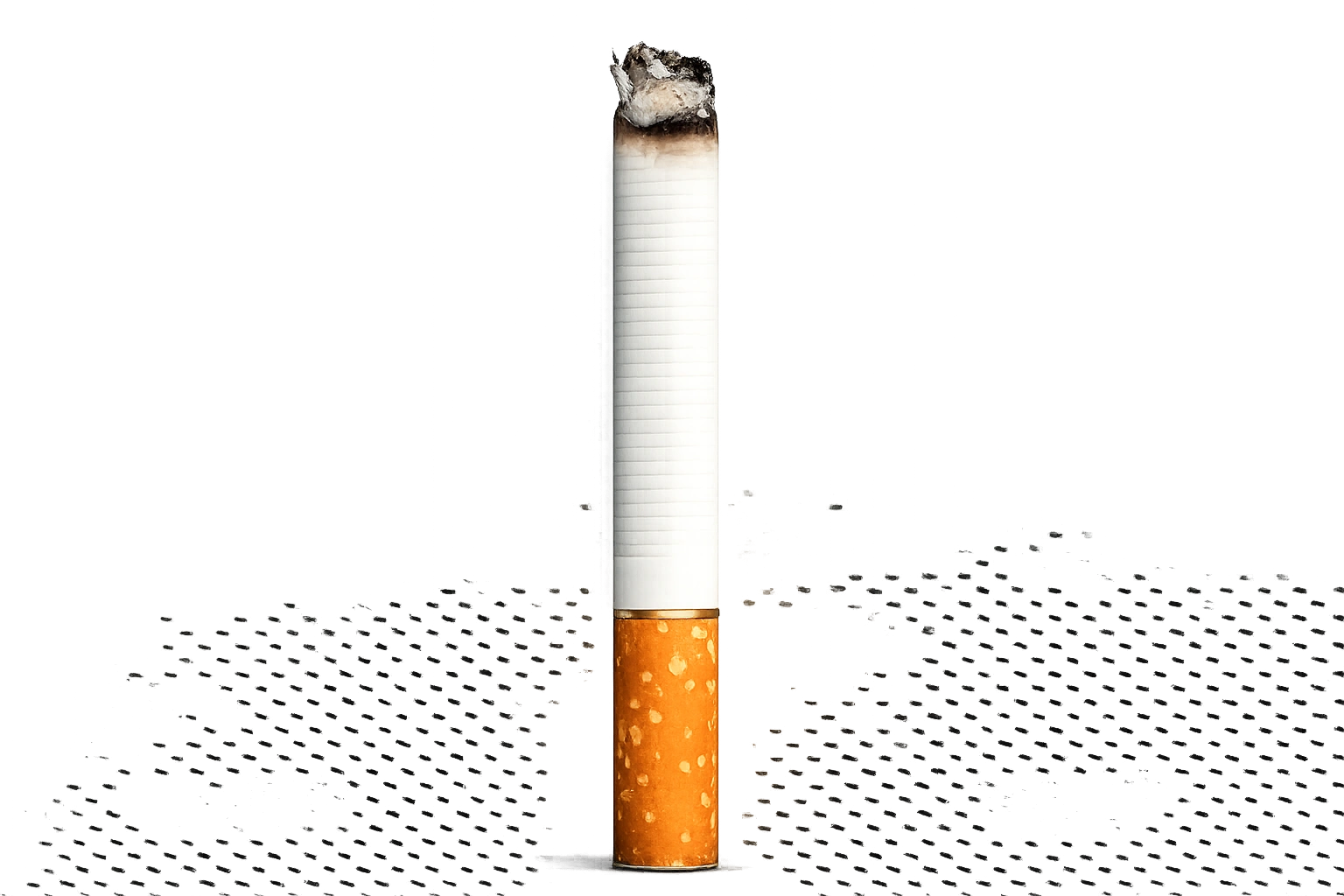 Une cigarette qui se consume